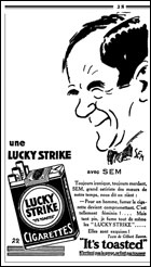 Publicité Lucky Strike, L'Intransigeant, 30-11-1930.